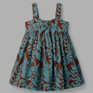 Tropical knotted bow sundress